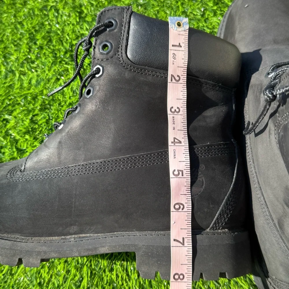 Timberland 10073 Men’s 12M Black 6-Inch Premium Waterproof Leather Boots